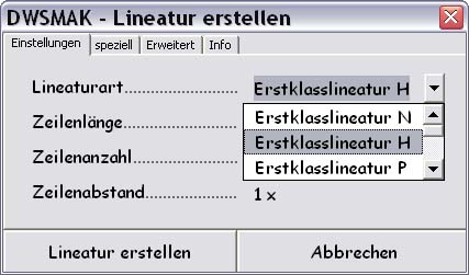 Screenshot Dialogfenster